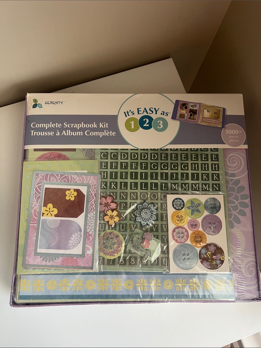 Y2K RARE Vintage 2008 Serenity Complete Scrapbook Kit — Purple & Green